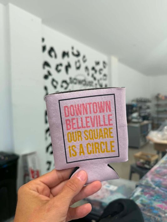 Belleville Square koozie