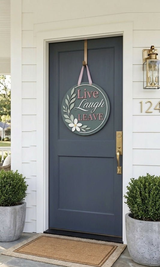 Live Laugh Leave – 3D Layered Door Hanger